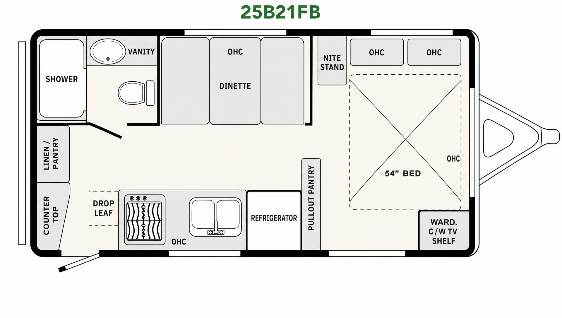 B21 25B21FB floor plan