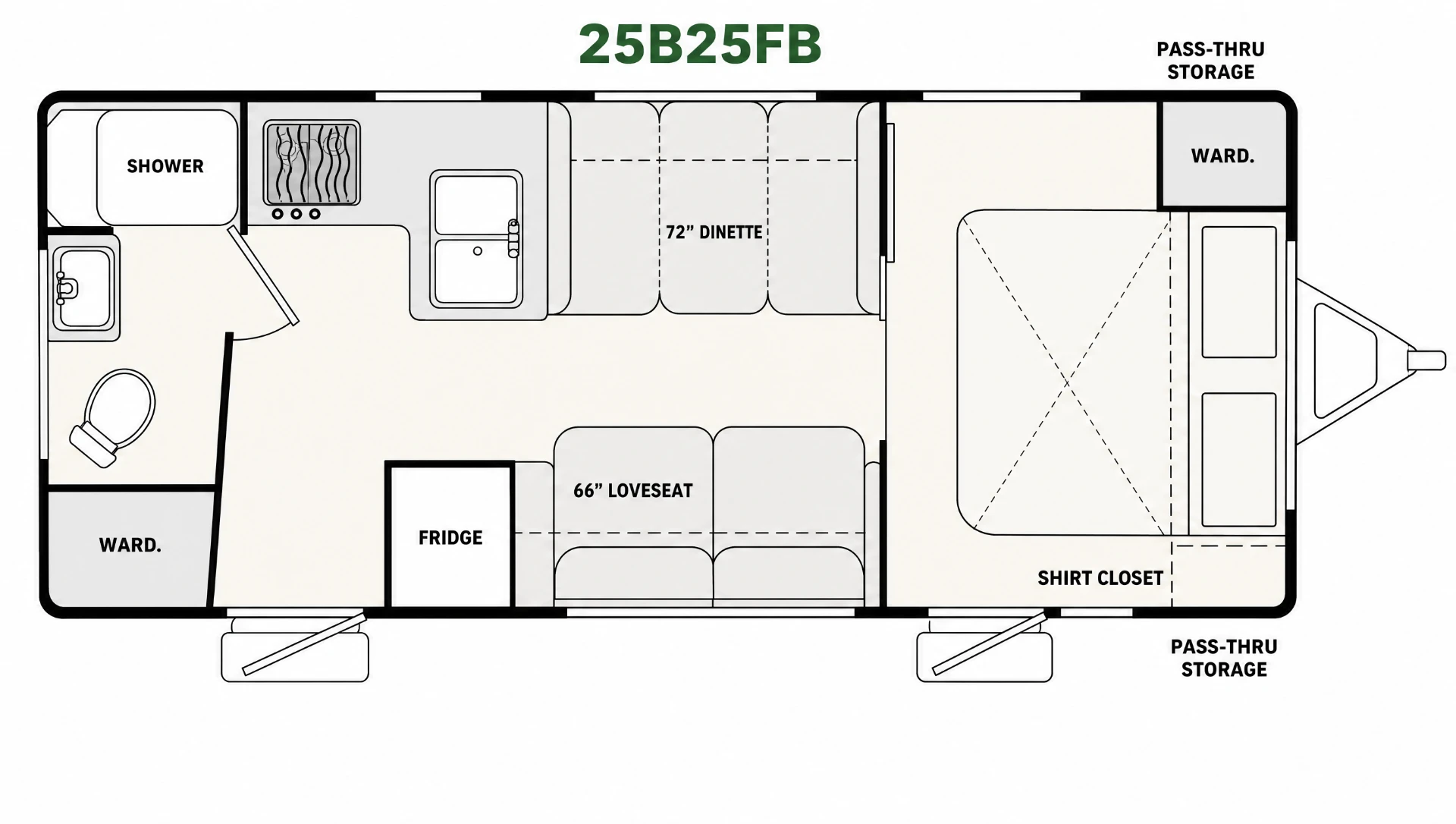 B25 25B25FB floor plan