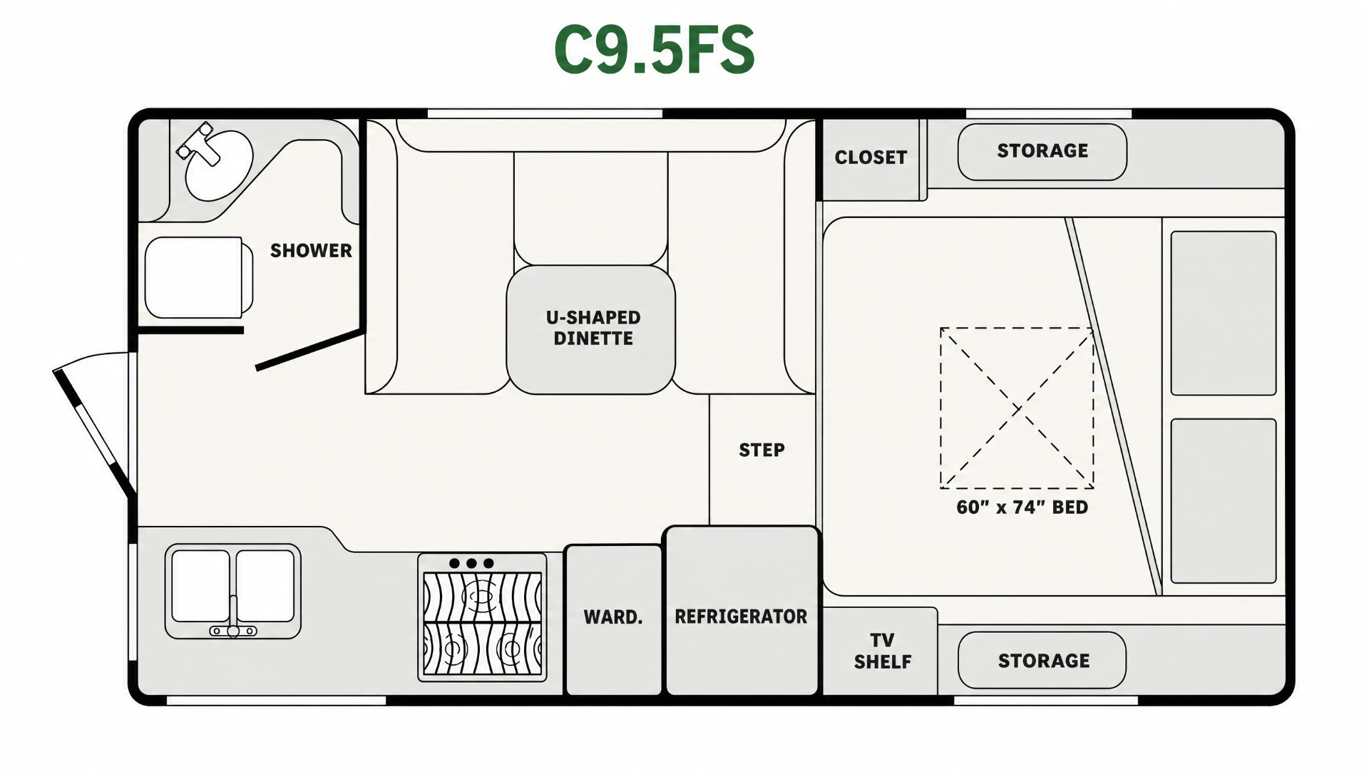 C9.5 C9.5FS floor plan