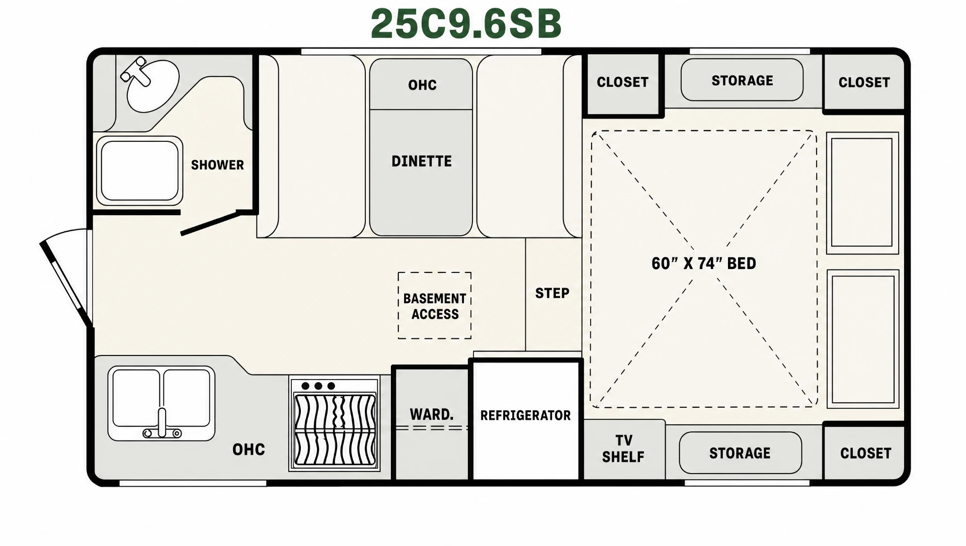 C9.6 25C9.6LB floor plan